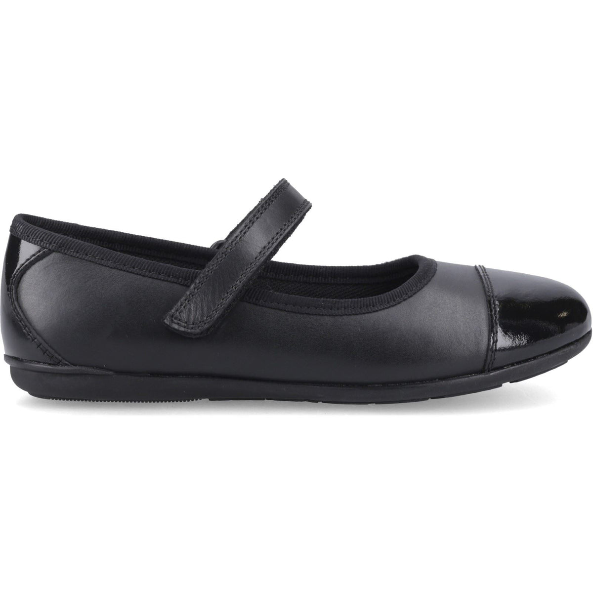 Hush Puppies Lottie Ballerina Jnr Leather Girl's Black Shoes