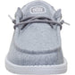 HEYDUDE Wally Stretch Jersey Textile Men's Grey Loafers