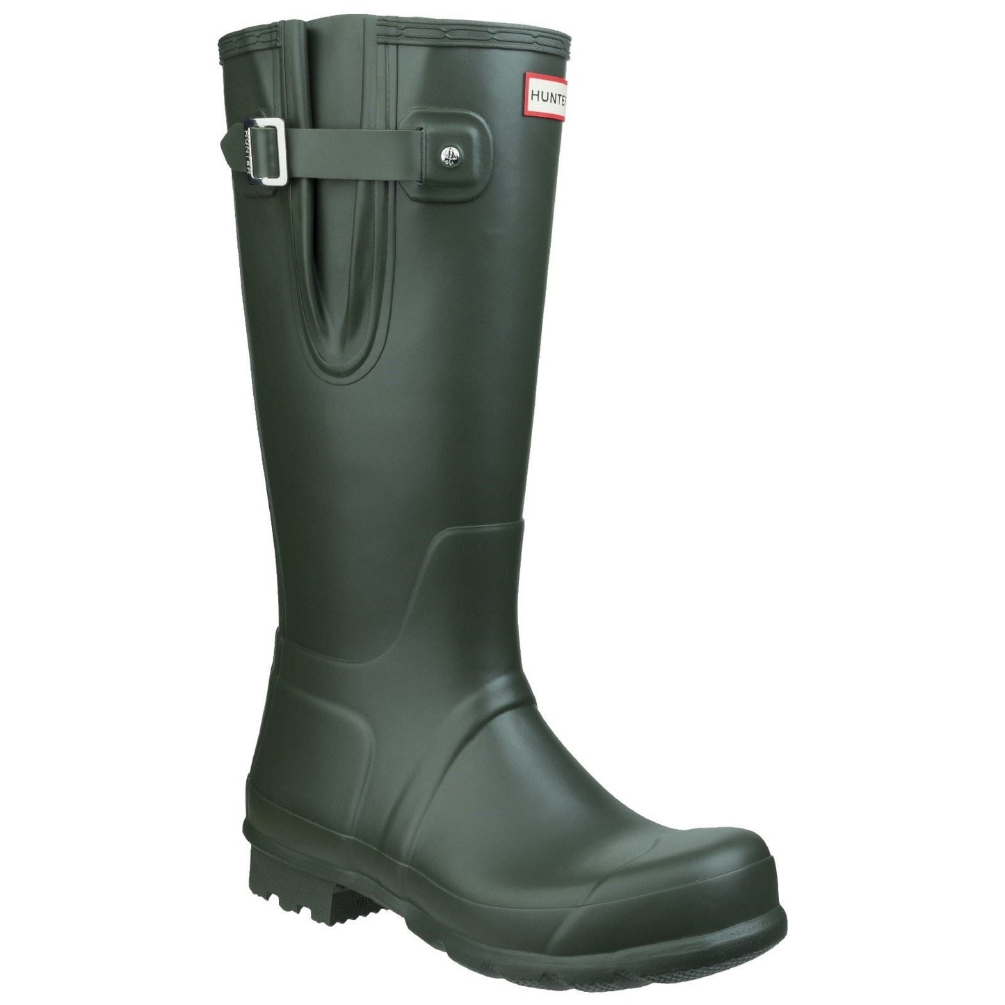 Hunter Men's Original Side Adjustable Wellington Boots in Dark Olive