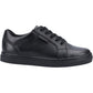 Hush Puppies Sam Junior Boys Black Leather Lace-Up Shoes