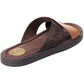 Base London Webb Leather Men's Burnt Tan Sandals