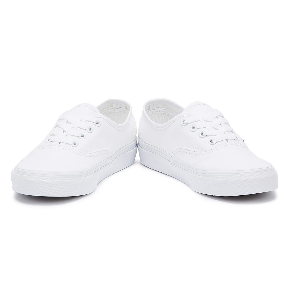 Vans White Canvas Authentic Mens Trainers