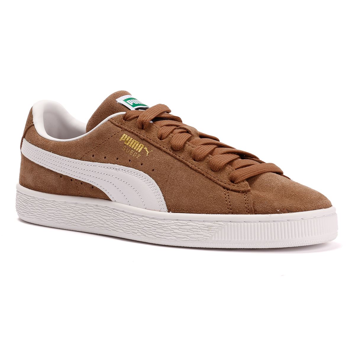 Puma Suede Classic Haute Coffee/White Trainers