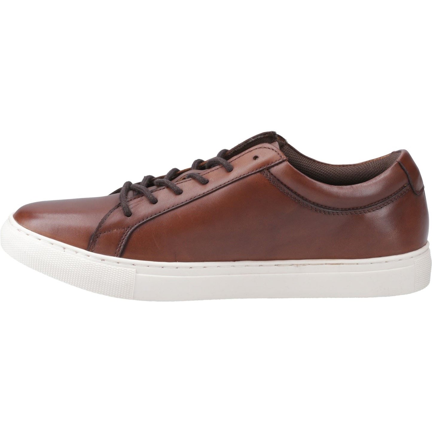 Jack & Jones Men's Galaxy Leather Trainer in Cognac