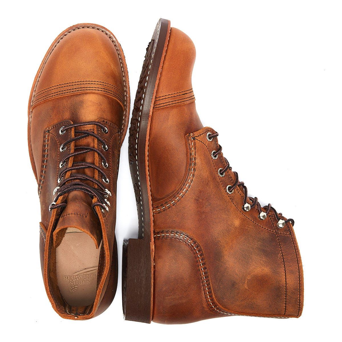 RED WING 8085 MENS IRON RANGER COPPER ROUGH AND TOUGH