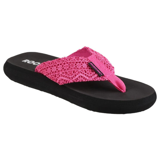 Rocket Dog Spotlight Lima Fabric Women's Pink Flip Flops