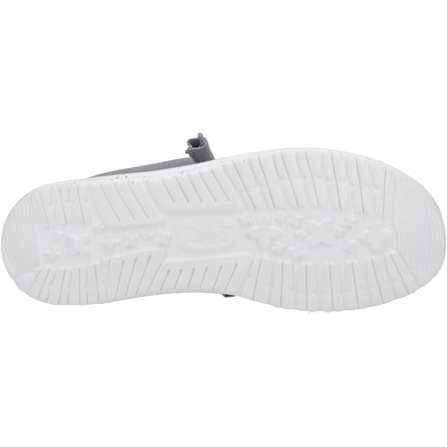 HEYDUDE Men's Wally Canvas Shoe in Light Grey