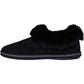 Skechers Cozy Campfire Winter Nights Polyester Women's Black Slippers