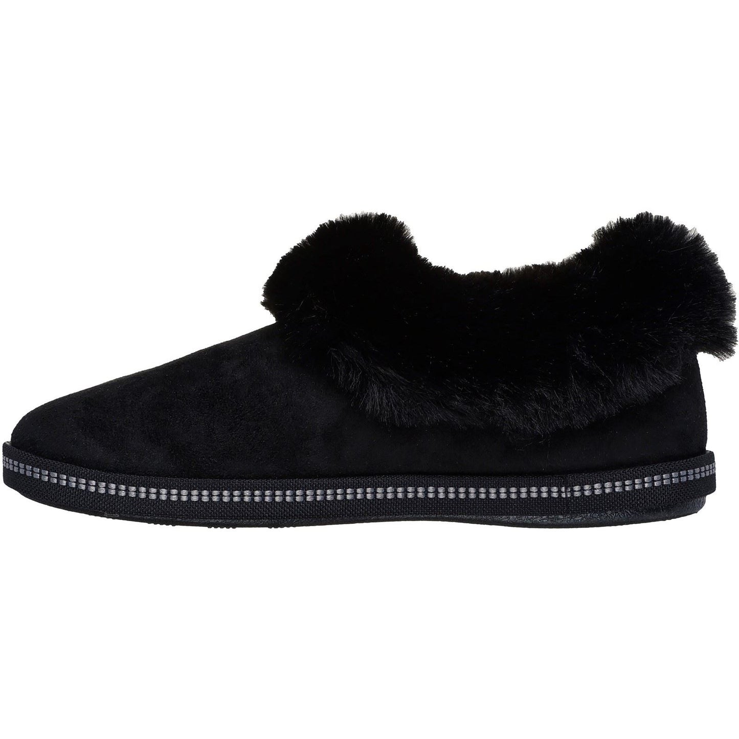 Skechers Cozy Campfire Winter Nights Polyester Women's Black Slippers