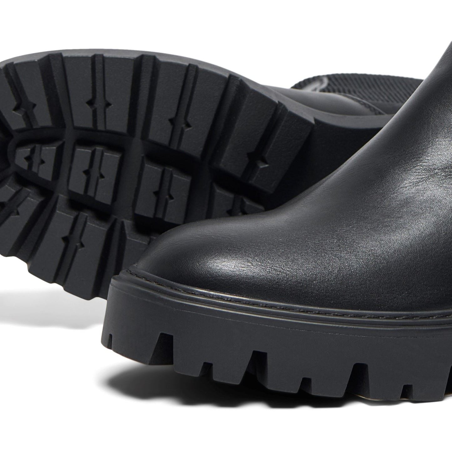 ONLY BETTY-7 Polyester Blend Women's Black Heeled Ankle Boots