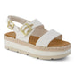 TOMS Giana Textile Women's White Beachside Sandals