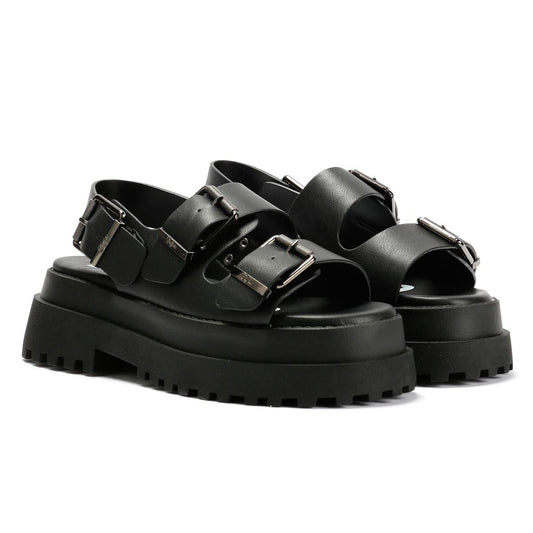 Buffalo Pluto Ari Women's Black Sandals