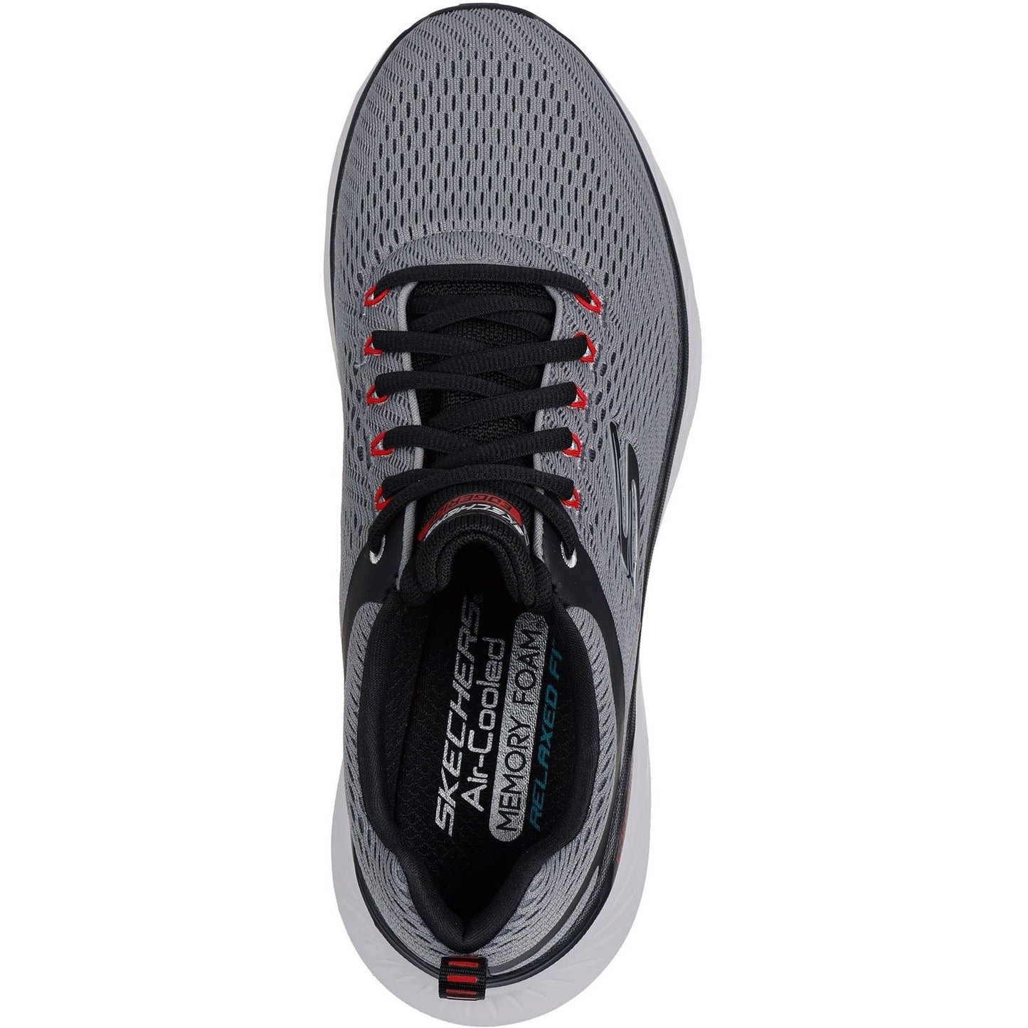 Skechers Relaxed Fit Edgeride Contention Polyester Men's Charcoal/Black Trainers
