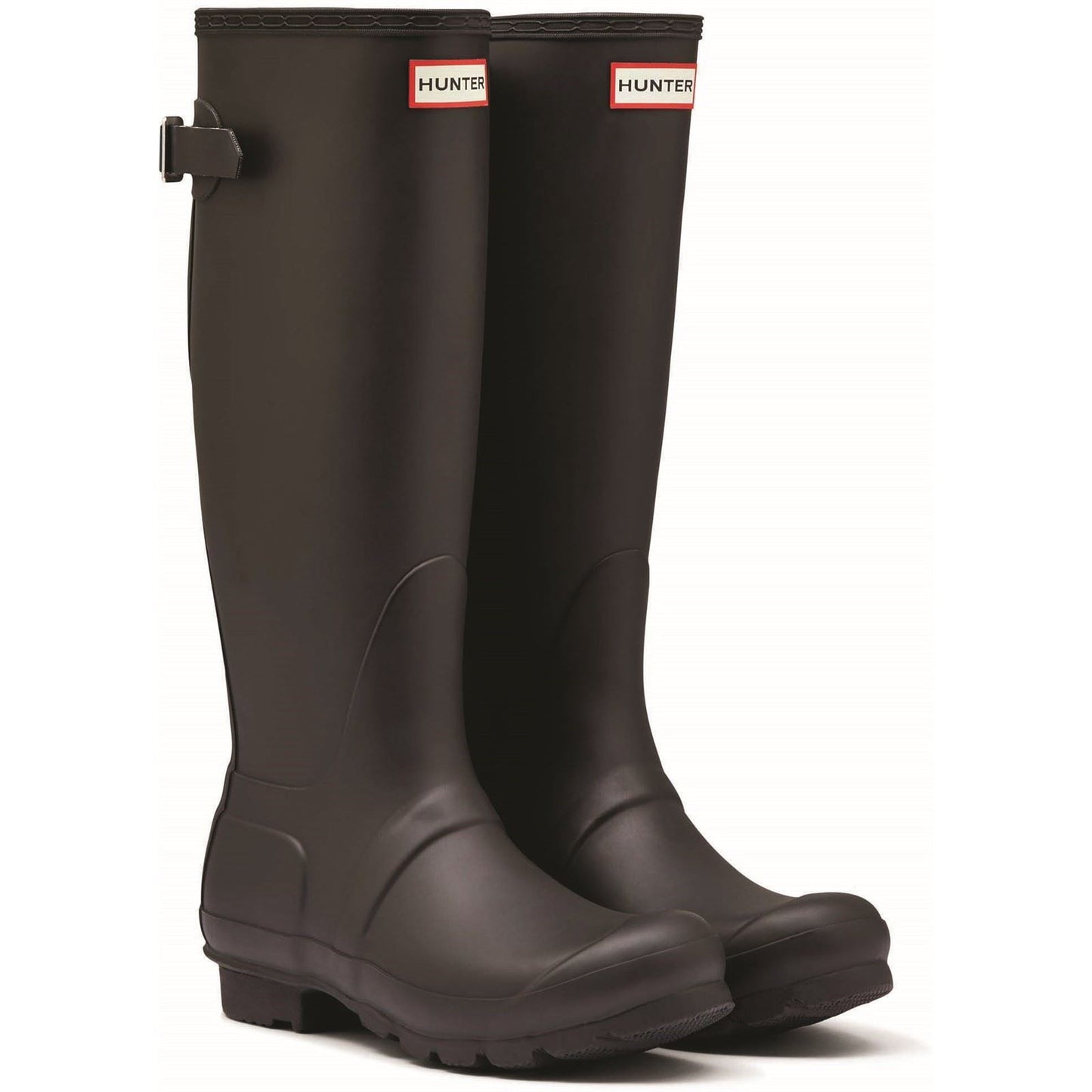 Hunter Women's Original Tall Back Adjustable Wellington Boots in Black