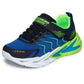 Skechers Flex-Glow Ultra Prism-Pacer Boy's Black & Blue/Lime Trainers