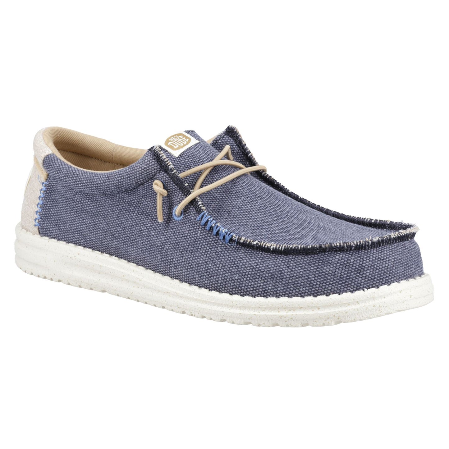 HEYDUDE Men's Wally Coastline Jute Shoe in Navy