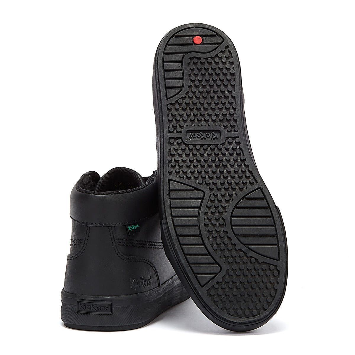 Kickers Tovni Hi Leather Mens Black Shoes - 116225