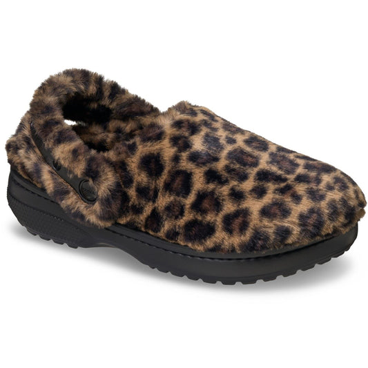 Crocs Classic Unfurgettable Clog Polyester Blend Women's Leopard Clogs