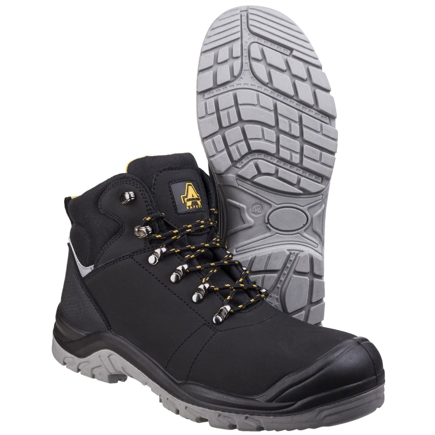 Amblers Safety Unisex AS252 Lightweight Water Resistant Leather Safety Boot in Black