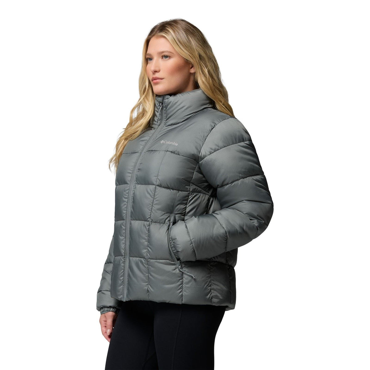 Columbia Puffect III Full Zip Women's Green Puffer Jacket