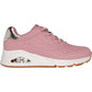 Skechers Women's Uno - Shimmer Away Trainer in Rose