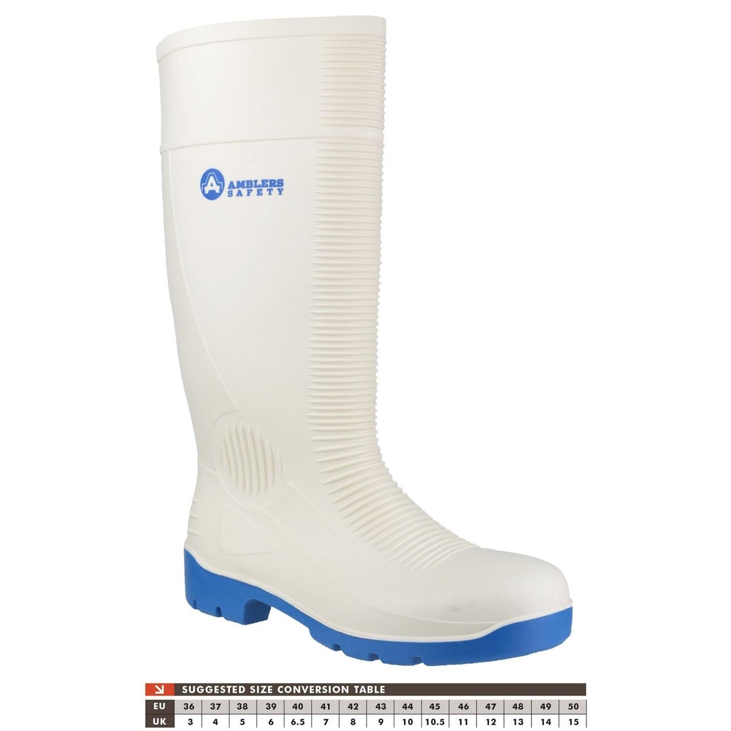 Amblers Safety FS98 Steel Toe Food Safety Wellington in White