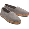 TOMS Alpargata Leather Wrap Leather Women's Grey Espadrilles