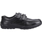 Hush Puppies Maddox Leather Boy's Black Moccasins Shoes