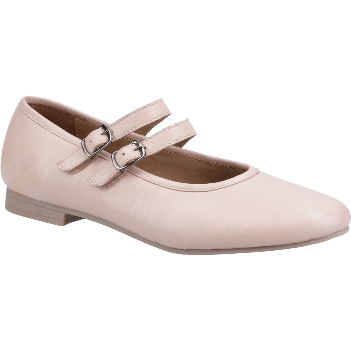 Hush Puppies Nancy Mary Jane Leather Women's Blush Flats