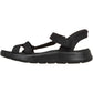 Skechers GO WALK Flex Illuminate Textile Women's Black Standard Sandals