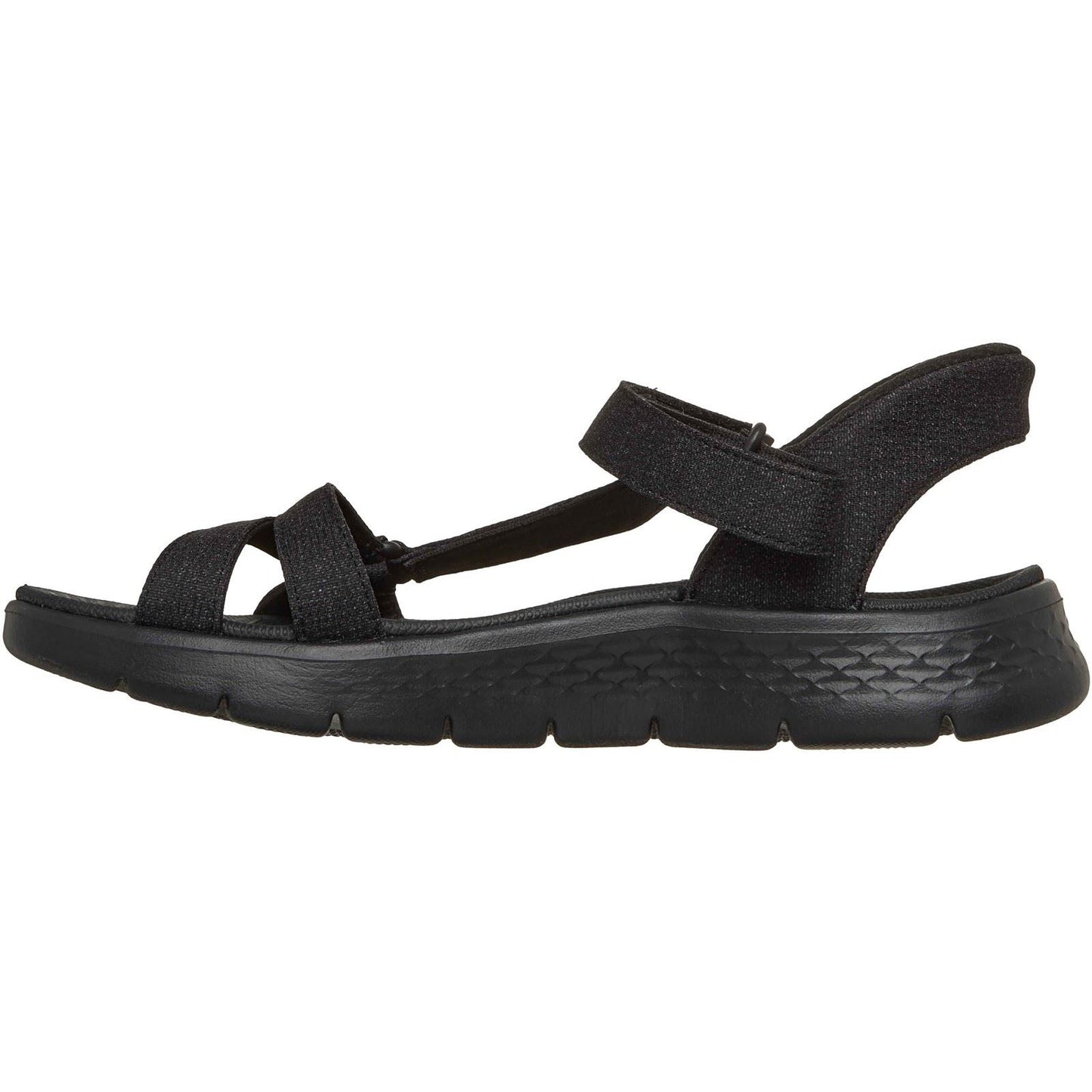 Skechers GO WALK Flex Illuminate Textile Women's Black Standard Sandals