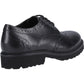 Hush Puppies Gabi Lace Up Leather Girl's Black Brogues