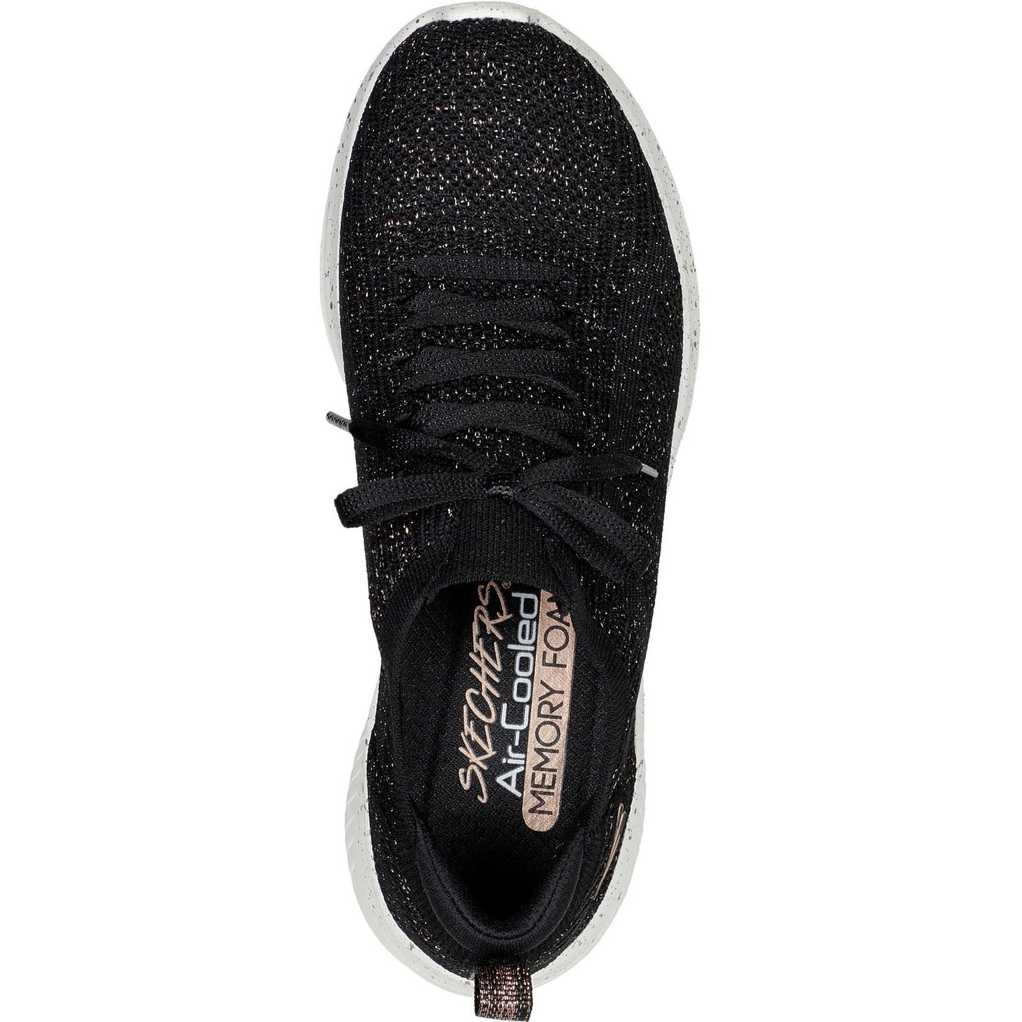Skechers Women's Ultra Flex 3.0 - Let's Dance Shoe in Black/Rose Gold
