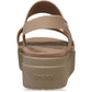 Crocs Brooklyn Low Wedge Thermoplastic Women's Latte/Mushroom Sandals