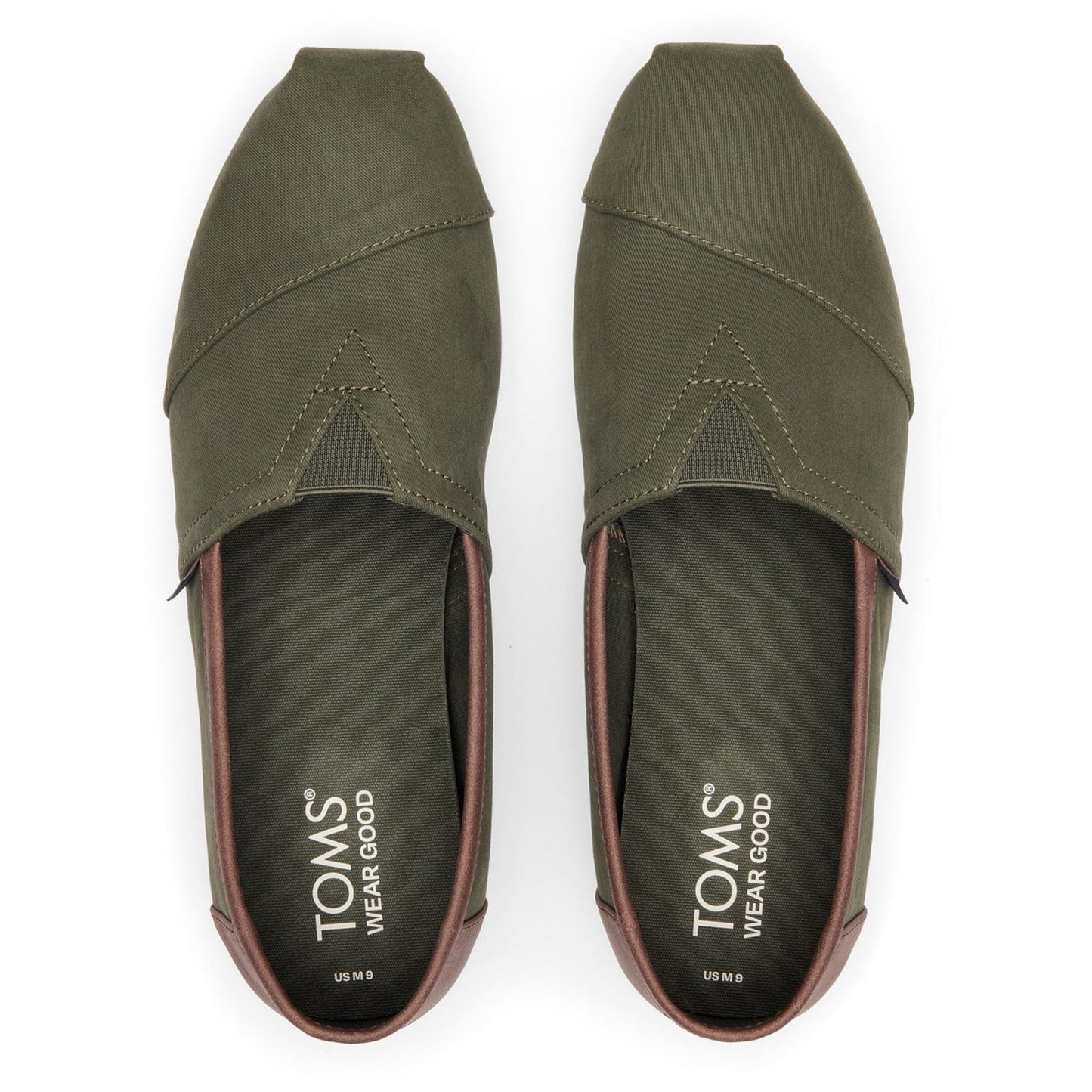 TOMS Alpargata Classic Cotton Blend Men's Dark Sage Espadrilles