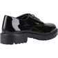 Hush Puppies Aubrey Leather Youth Black Derby Shoes