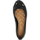 Dune Hallo Wide Fit Women's Black Flats