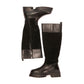 Osprey London The Bramble Tall Leather Women's Black Boots