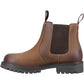 Cotswold Aston Leather Boy's Tan Flat Chelsea Boots