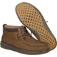 HEYDUDE Men's Wally Mid GripR Boots in Dark Brown