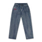 Ed Hardy Crawling Dragon Washed Women's Mid Blue Jeans