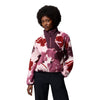 Columbia Sequoia Grove II Printed Half Zip Polyester Women's Purple Fleece Pullover