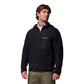 Columbia Fast Trek Overlay Hooded Full Zip Men's Black Fleece Jacket