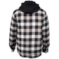 Hard Yakka Men's Quilted Flannel Shacket in Grey