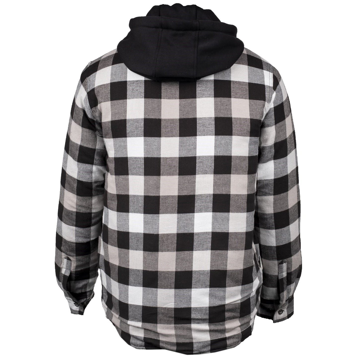 Hard Yakka Men's Quilted Flannel Shacket in Grey