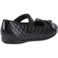 Hush Puppies Lottie Leather Youth Black Ballet Flats