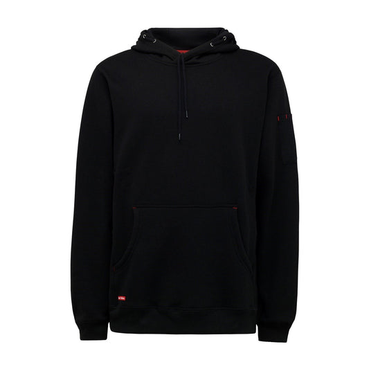 Hard Yakka Men's Brushed Fleece Hoodie in Black