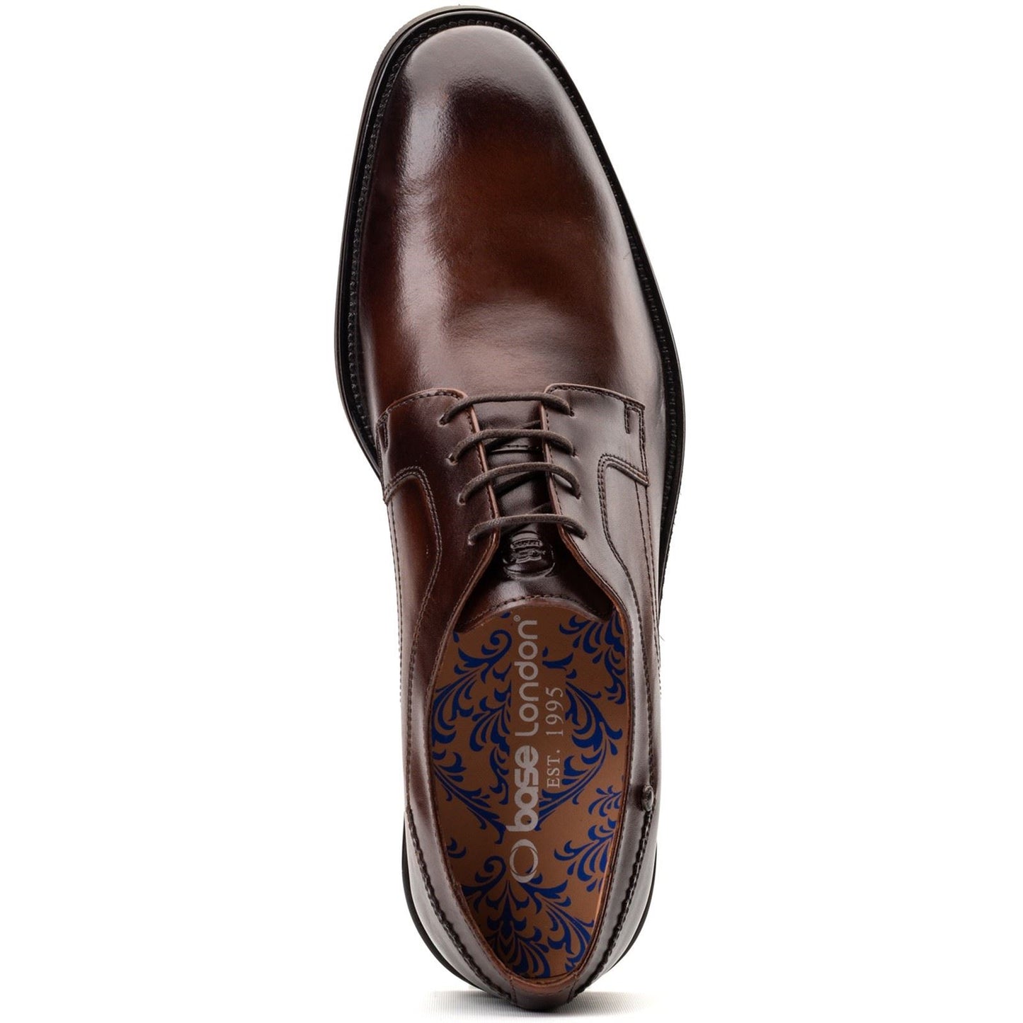 Base London Sleeve Leather Men's Brown Lace-Up Shoes