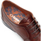 Base London Dome Lace Up Leather Men's Burnt Tan Lace-Up Shoes