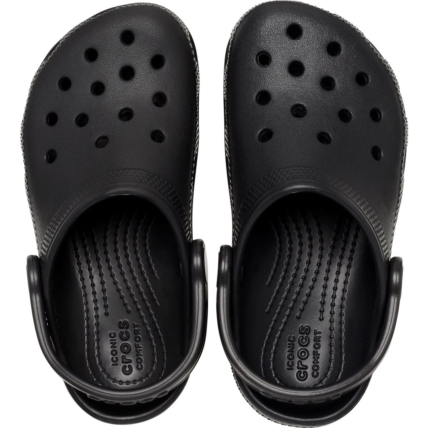 Crocs Kids' Classic Thermoplastic Black Loafers